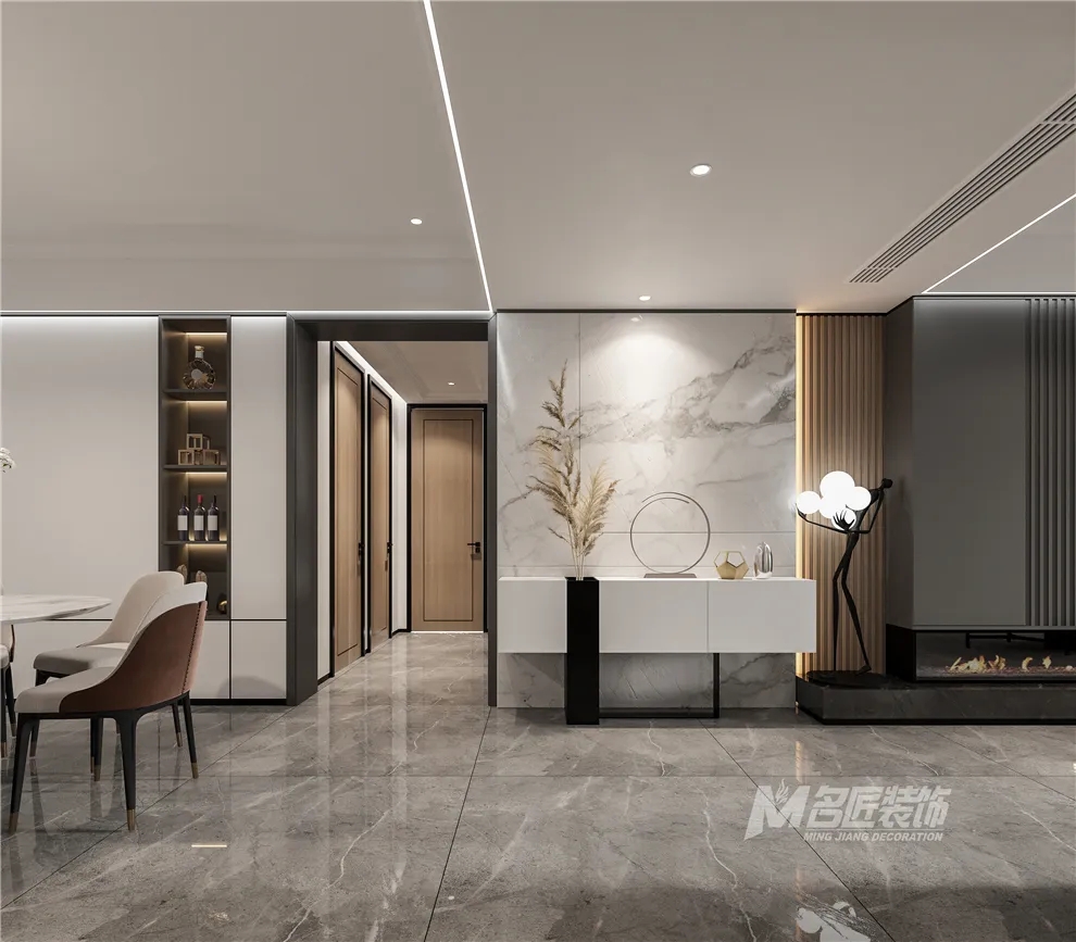 裝修公司黑白灰輕奢經典風格-玄關 裝修公司黑白灰輕奢經典風格-玄關