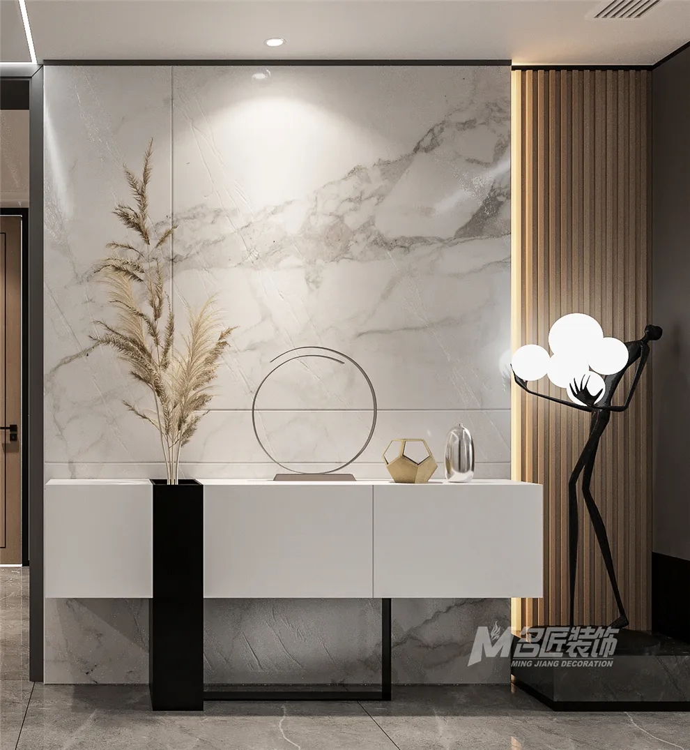 裝修公司黑白灰輕奢經典風格-客廳裝飾 裝修公司黑白灰輕奢經典風格-客廳裝飾