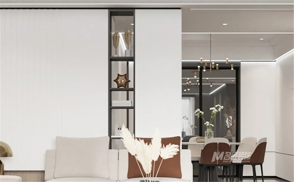 裝修公司黑白灰輕奢經典風格-客廳 裝修公司黑白灰輕奢經典風格-客廳