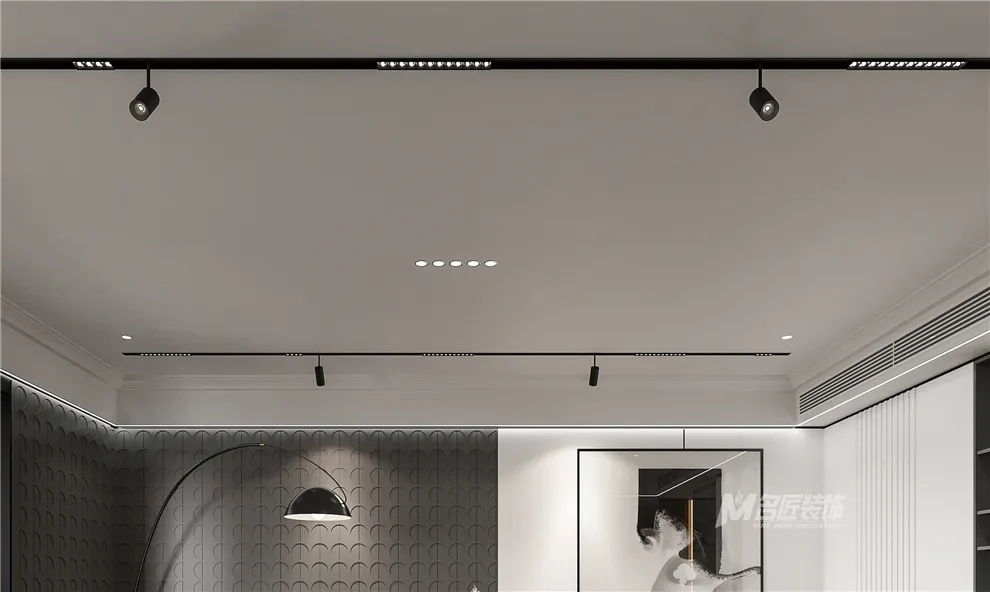 裝修公司黑白灰輕奢經典風格-燈飾 裝修公司黑白灰輕奢經典風格-燈飾