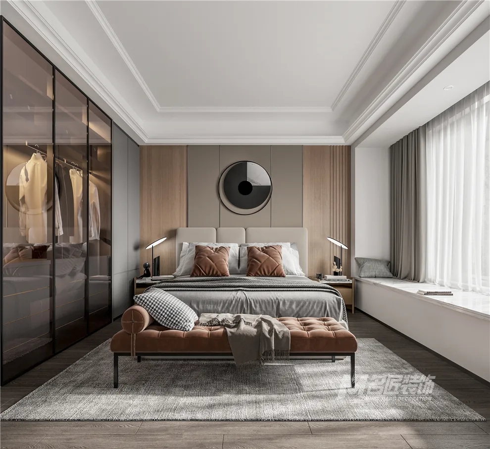 裝修公司黑白灰輕奢經典風格-主臥 裝修公司黑白灰輕奢經典風格-主臥