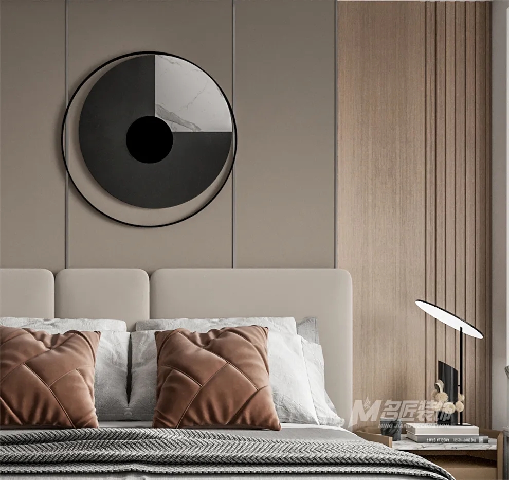 裝修公司黑白灰輕奢經典風格-床頭柜 裝修公司黑白灰輕奢經典風格-床頭柜