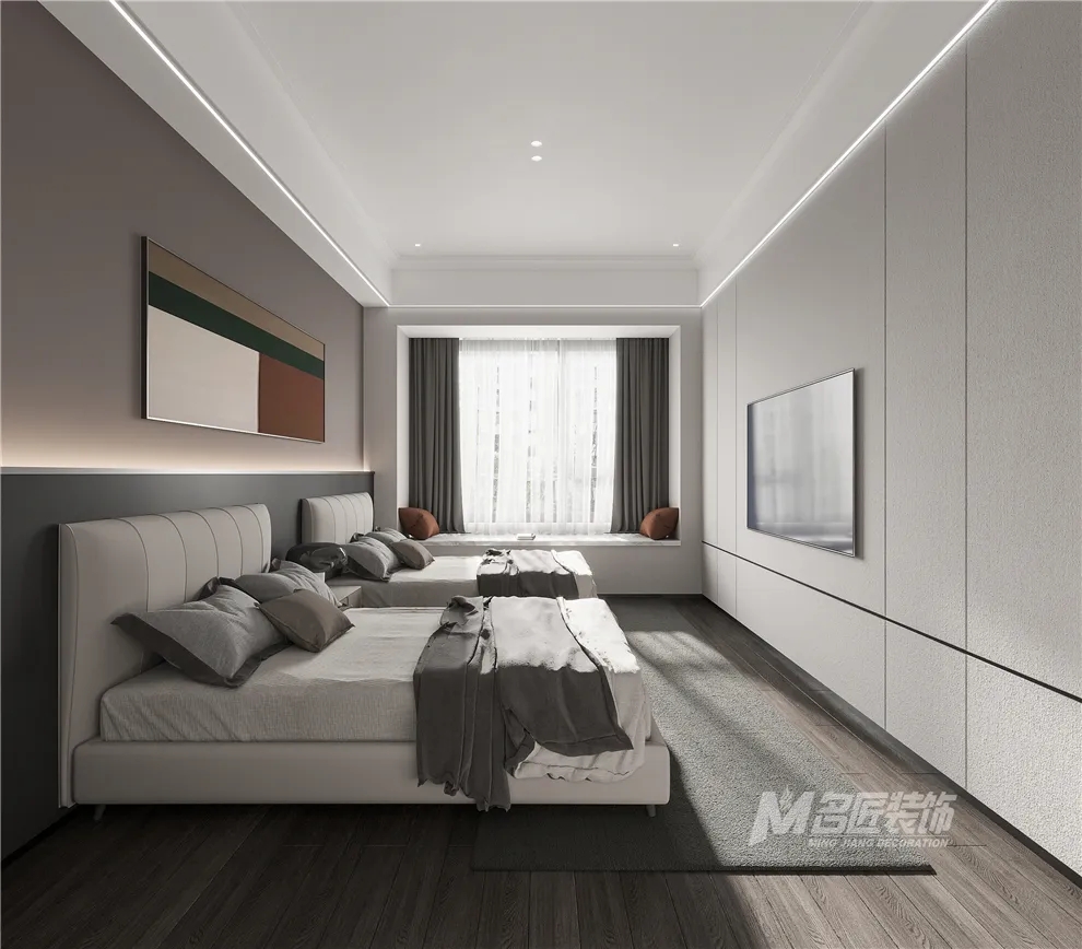 裝修公司黑白灰輕奢經典風格-客臥 裝修公司黑白灰輕奢經典風格-客臥