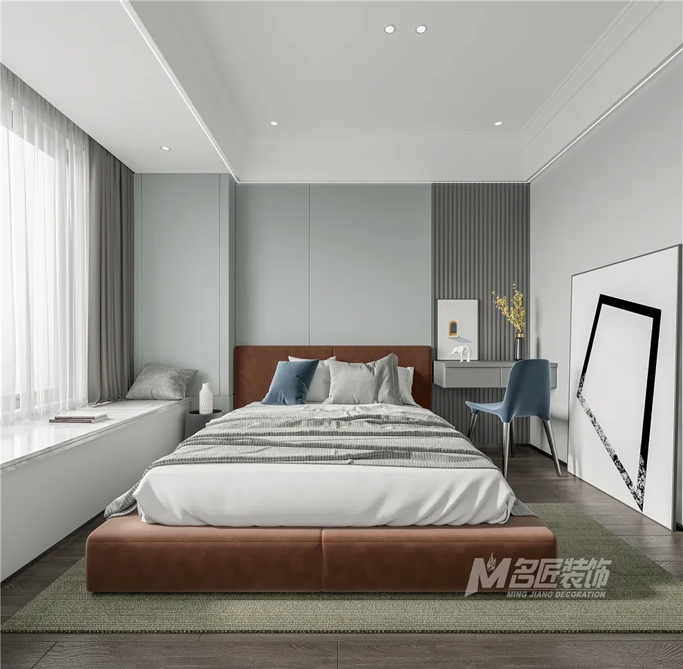 裝修公司黑白灰輕奢經典風格-次臥 裝修公司黑白灰輕奢經典風格-次臥