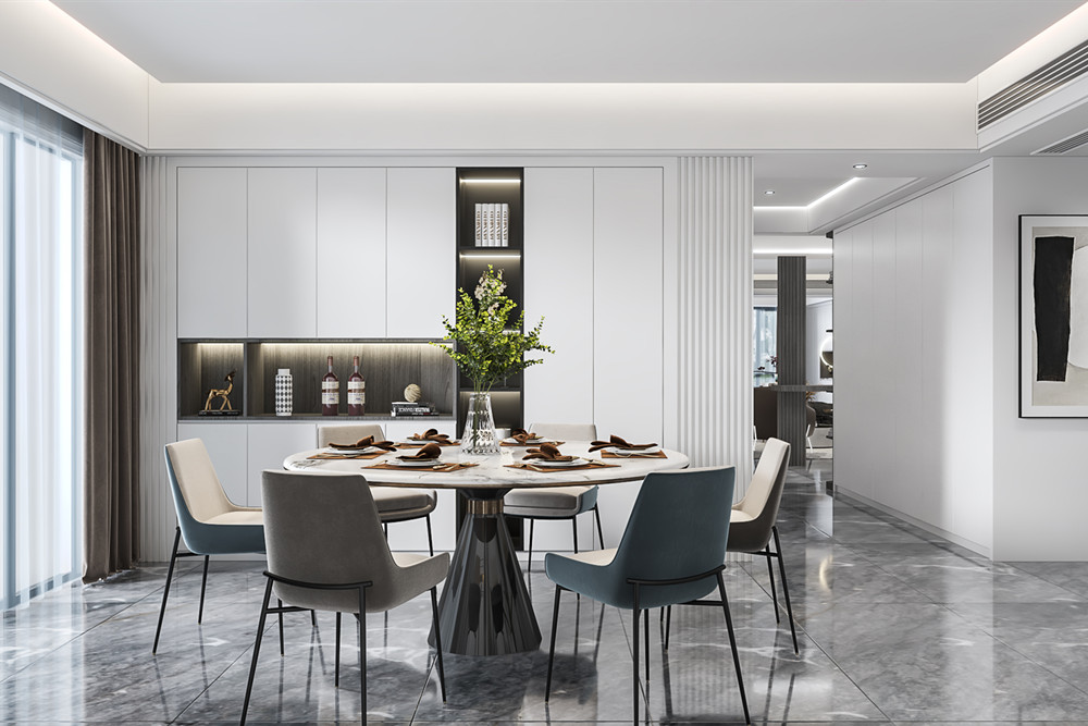 汕頭市和璟陽光雅園輕奢風格四居室裝修案例