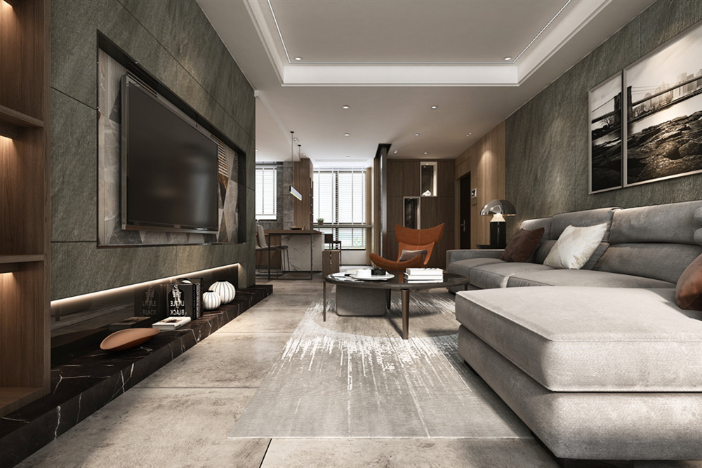 中山市君華新城現代簡約風格四居室裝修案例