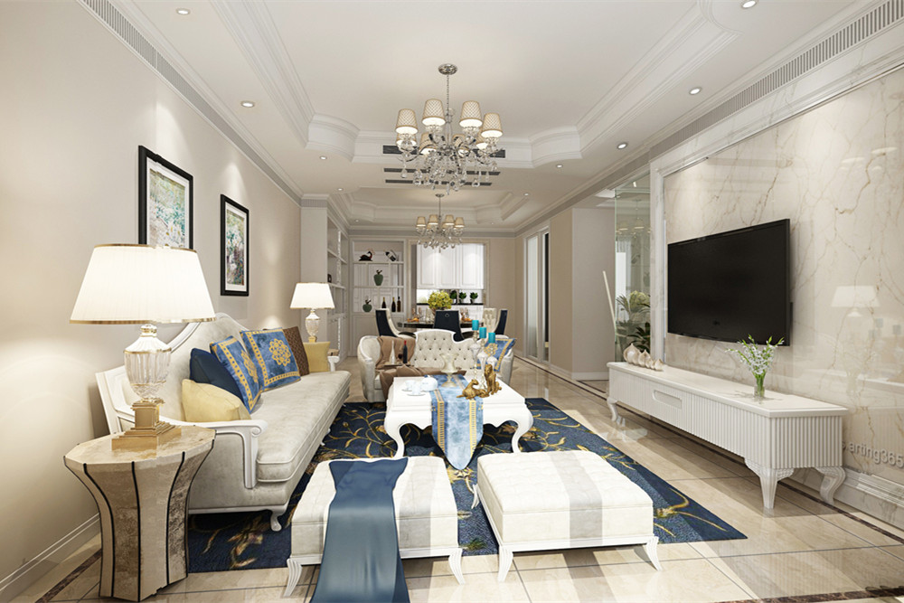 惠州市保利陽光城現代簡約風格三居室裝修案例