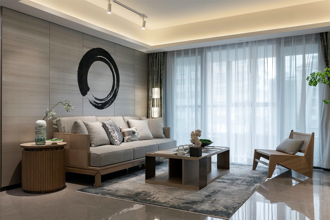 廣州市中海花灣壹號現代簡約風格三居室裝修案例