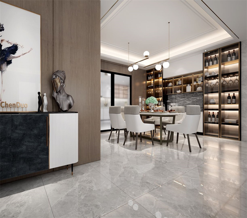 廣州市黃埔花園現代簡約風格四居室裝修案例