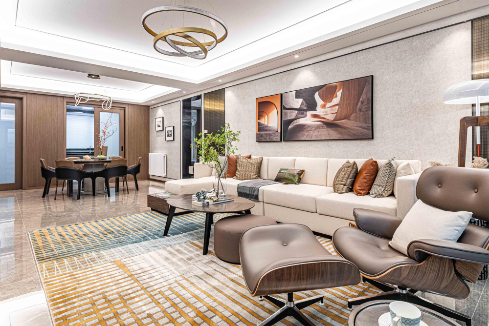 廣州市淘金家園新中式風格四居室裝修案例