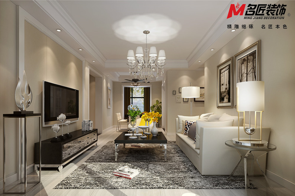 合肥市華地&middot;黃麓公館現(xiàn)代簡約風(fēng)格三居室裝修案例