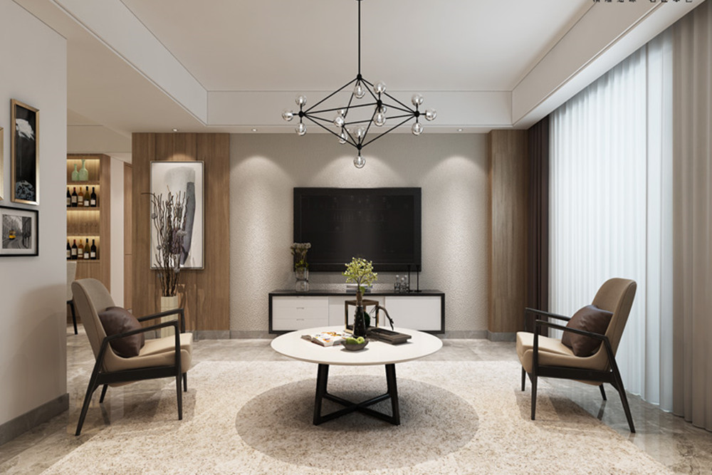 合肥市華地&middot;黃麓公館現(xiàn)代簡約風(fēng)格三居室裝修案例