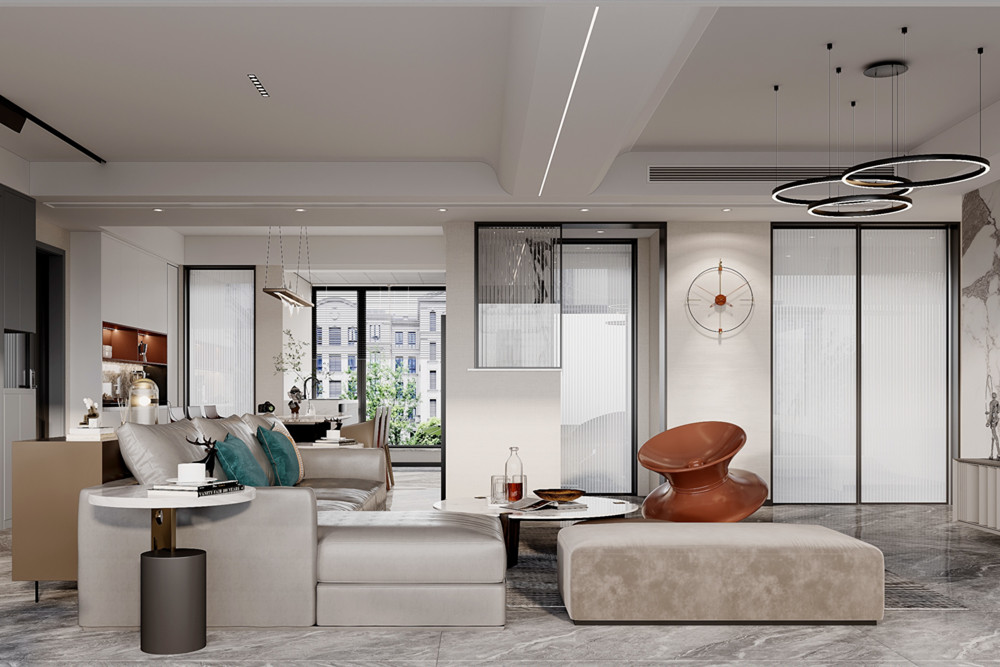 嘉興市東鼎名人府邸現(xiàn)代簡約風(fēng)格三居室裝修案例