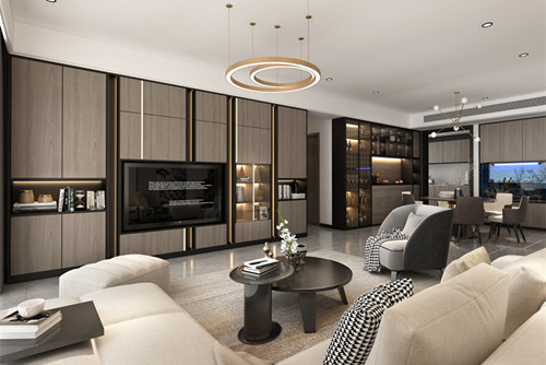 玉林市中宜尚品現代簡約風格三居室裝修案例