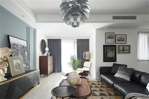 德陽市北城香榭現代簡約風格三居室裝修案例