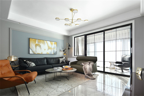 德陽市北城香榭現代簡約風格三居室裝修案例