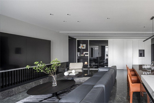 德陽市世家城南1號現代簡約風格三居室裝修案例