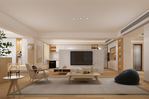 潮州市濱江雅居現(xiàn)代簡(jiǎn)約風(fēng)格三居室裝修案例