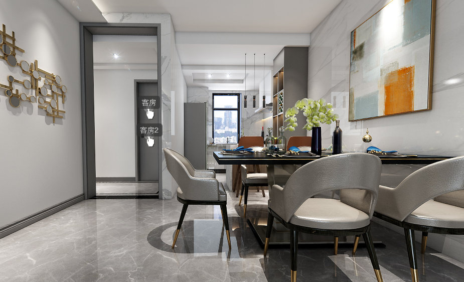 泰安新城現代前衛(wèi)風格VR實景案例