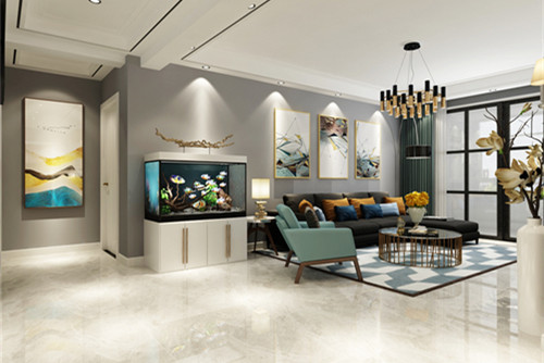 泰州市晨陽社區現代簡約風格三居室裝修案例