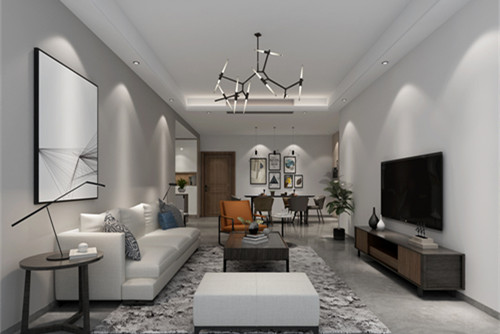 惠州市凱旋郡御景豪庭現代簡約風格三居室裝修案例