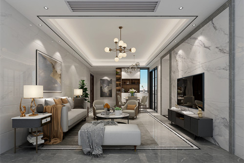 惠州市五礦哈施塔特別墅現代簡約風格三居室裝修案例