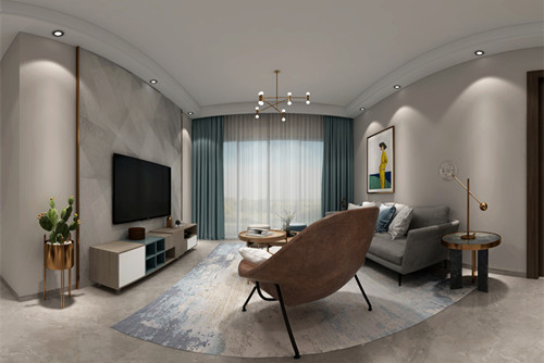 惠州市凱旋郡御景豪庭現代簡約風格三居室裝修案例