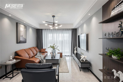 常州市萊蒙城&middot;鉑晶現(xiàn)代簡(jiǎn)約風(fēng)格三居室裝修案例