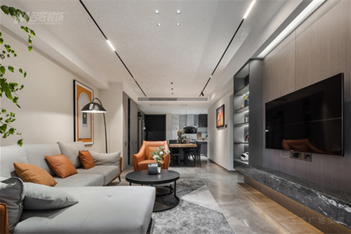 常州市新城域現代簡約風格三居室裝修案例
