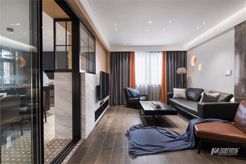 常州市御城現代簡約風格三居室裝修案例