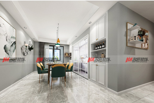 泉州市泉北中央城混搭三居室裝修案例