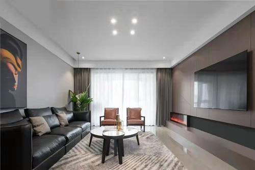 云浮市富臨軒現代簡約風格三居室裝修案例