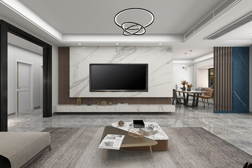 江門市德信園現代風格三居室裝修案例