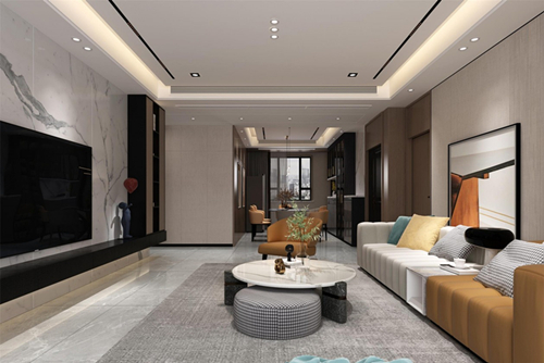 江門市銀泉花園現代風格三居室裝修案例