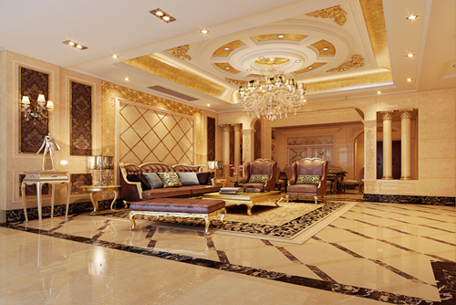 佛山市美的&middot;東樾灣歐式風格別墅裝修案例