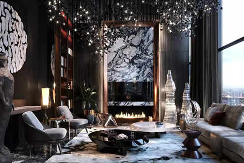 韶關市韶關富力城現代風格三居室裝修案例