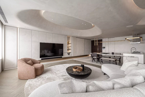 韶關(guān)市嶺南富春山居現(xiàn)代簡約風(fēng)格復(fù)式裝修案例