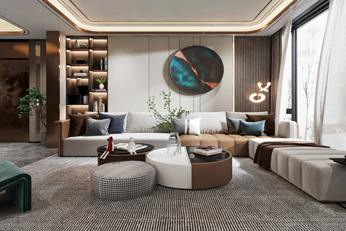 河源市博美皇家花園現代簡約風格四居室裝修案例