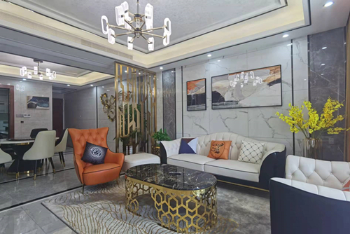 河源市東江水岸現代風格平層裝修案例