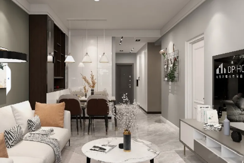 佛山市金地&middot;招商臻玥府現代簡約風格三居室裝修案例