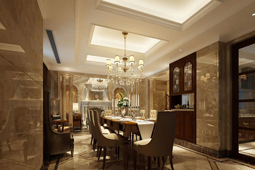 清遠市利鑫圣菲康城歐式風格別墅裝修案例
