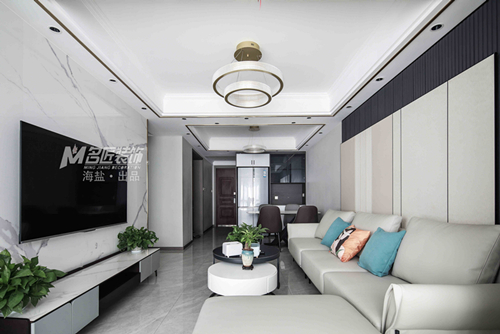 嘉興市中南瀧悅府現代簡約風格三居室裝修案例