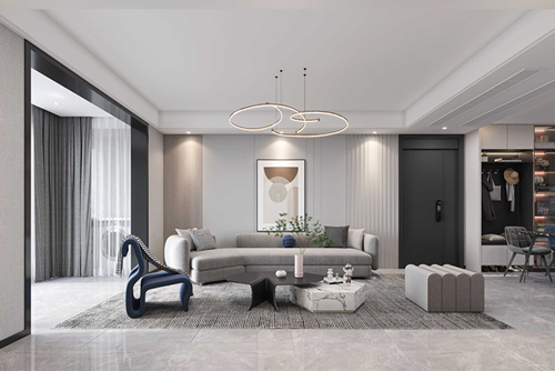 淮安市東郊華庭現(xiàn)代簡(jiǎn)約風(fēng)格三居室裝修案例