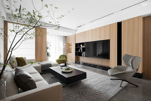 江門市江海花園現代風格三居室裝修案例