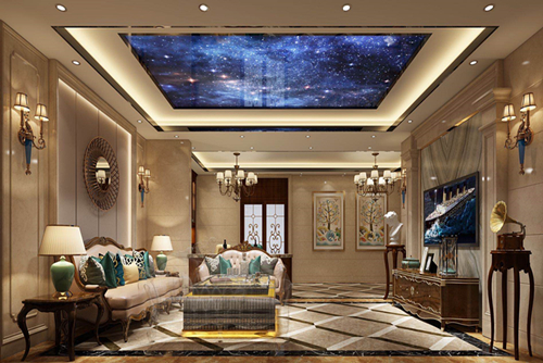 清遠市居怡小區歐式風格別墅裝修案例