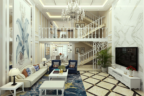 曲靖市南疆坤城歐式風格別墅裝修案例