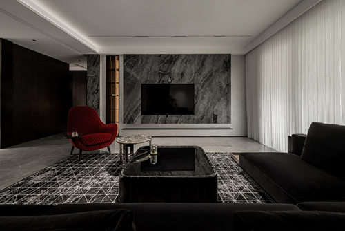 中山市永怡花園現代風格三居室裝修案例