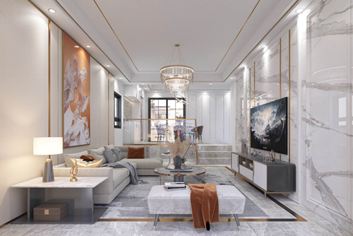 珠海市萬科海上城市現(xiàn)代風(fēng)格平層裝修案例