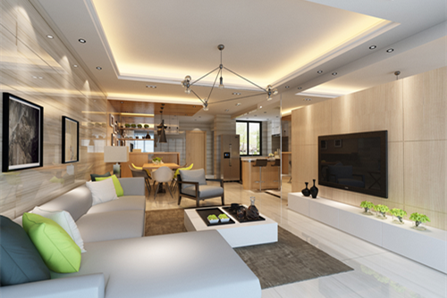 中山市大信海岸家園現(xiàn)代簡約風格三居室裝修案例