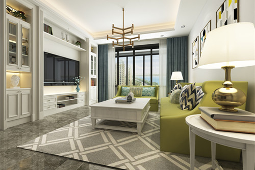 中山市水木清華園北歐風(fēng)格三居室裝修案例